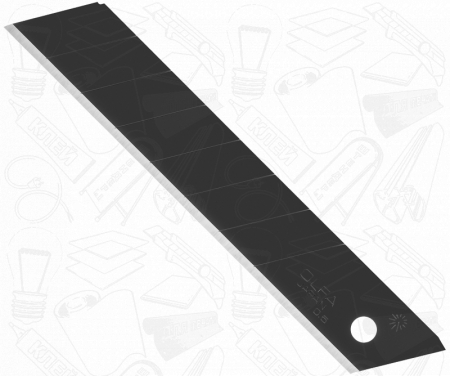 Лезвия «EXCEL BLACK» сегментированные, 18 мм, 10 шт, OL-LBB-10B